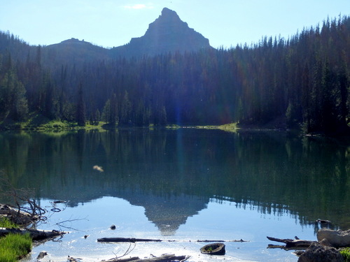 GDMBR: Wind River Lake and Picnic Area (unfortunately a Sun Shot).